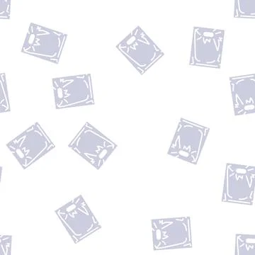 Merchandise product glyph seamless pattern Illustrazione stock