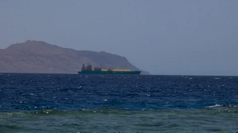 Merchant container ship Stock Footage 76025742