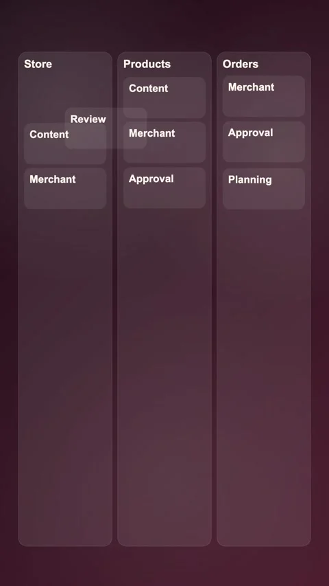 Merchant Content Workspace SaaS UI Animation Stock Footage 345155491