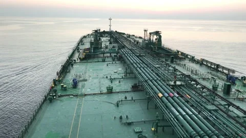 A merchant ship underway, deck view Stock Footage 160618408