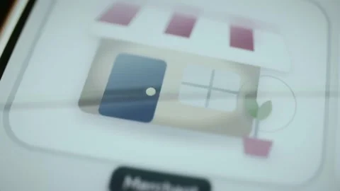 Merchant storefront tile opens on payment dashboard Stock Footage 346595202