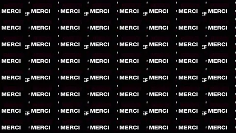 Merci Text 02 Stock Footage 147859924