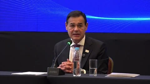 Mercosur faces challenge of implementing EU agreement "fairly", Luque, PY - 30 J Stock Footage 337971136