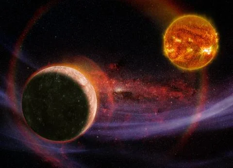 Mercury and the Sun Stock-Illustration