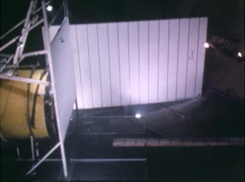 Mercury Capsule Separation Test from Redstone Booster in Altitude Wind Tunnel Stock Footage 262065089