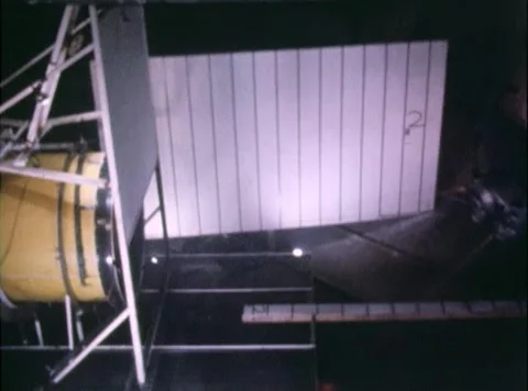 Mercury Capsule Separation Test from Redstone Booster in Altitude Wind Tunnel Stock Footage 262065485