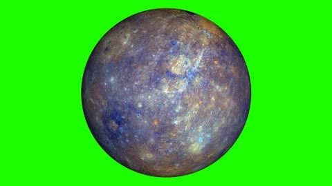 Mercury on green screen. Loop Video. Stock Footage 93430615