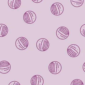Mercury planet line vector seamless pattern Stock Illustration