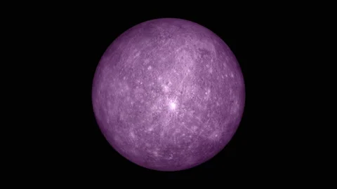 Mercury planet rotation or spinning Vídeo Stock 138982004