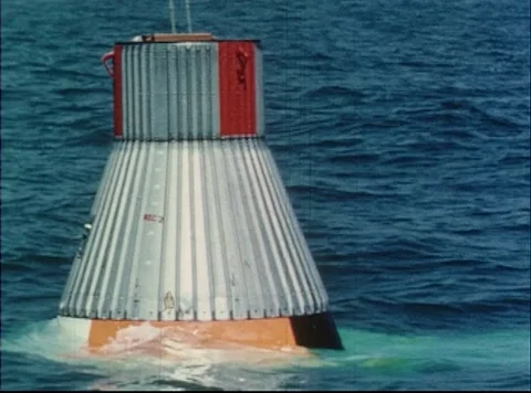 Mercury Project green dye marker released from capsule to help make visible Video stock 297464963