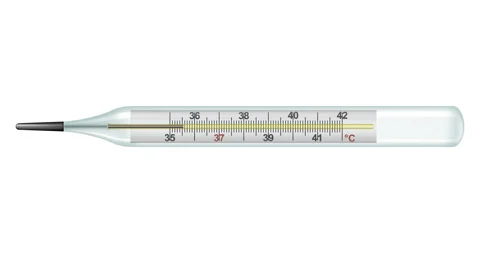Mercury thermometer Stock Footage 132091237