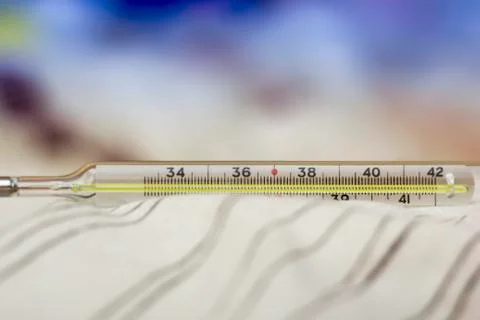 Mercury thermometer Stock-Fotos