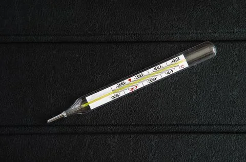 Mercury thermometer Stock Photos
