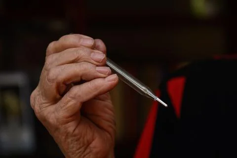Mercury thermometer Stock Photos