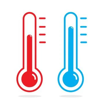 Mercury thermometer vector cartoon design. Stock Illustration