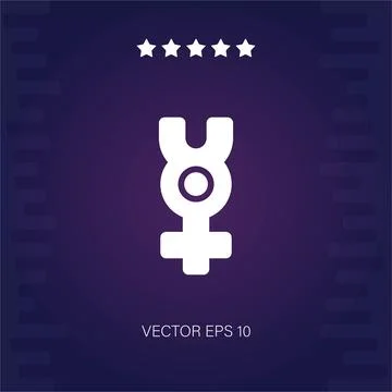 Mercury vector icon Stock Illustration