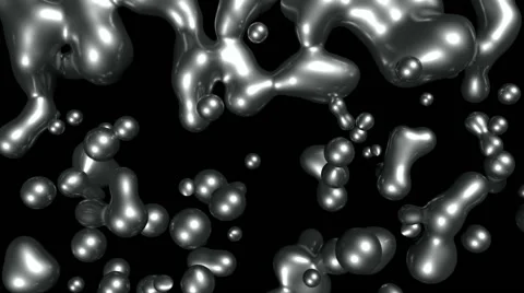 Mercury.Seamless loop.Alpha matte Stock Footage 46388905