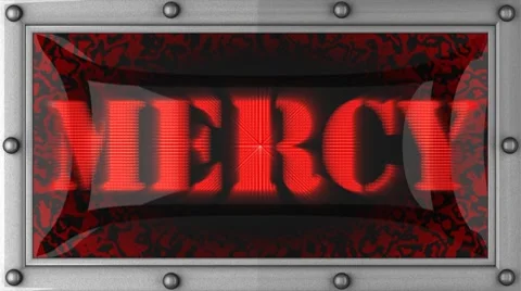 Mercy on led Video stock 8754304
