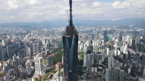 Merdeka 118 Tower. World second tallest building. Stock Footage 168309799