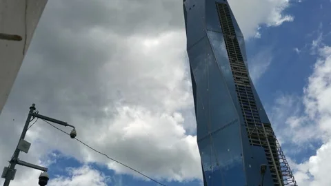 Merdeka 118 Under Construction With The View From Petaling Street Stock-Footage 154070799