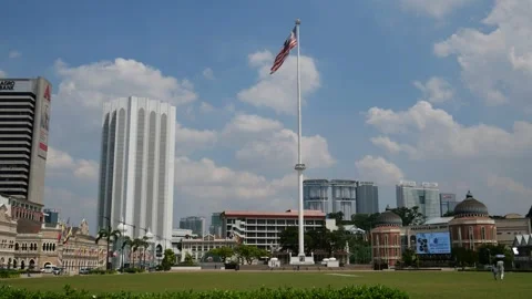 Merdeka Square, Independence Square, Kuala Lumpur, Malaysia Stock Footage 252016541