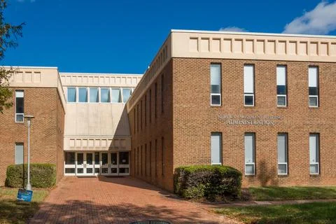 Mereb E. Mossman Building on the Campus of the University of North Carolina.. Stock Photos