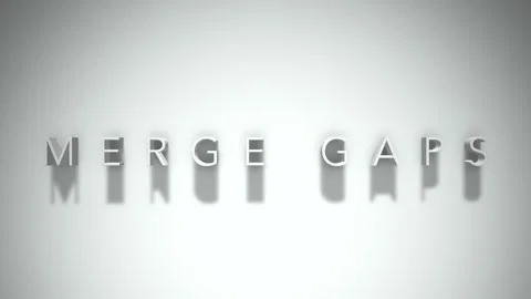 merge gaps 3D title animation with shado... | Stock Video | Pond5