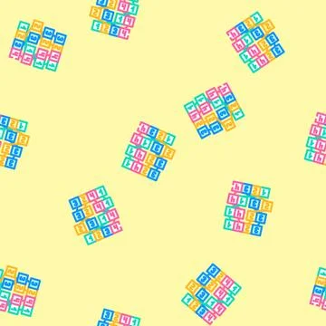 Mergesort algorithm vector seamless pattern Stock Illustration