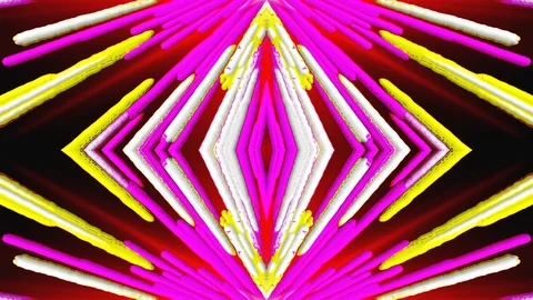 Merging colorful stripes at an angle, computer generated. 3d rendering of Stock Footage 121495417