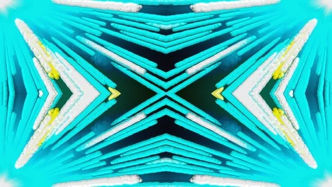 Merging colorful stripes at an angle, computer generated. 3d rendering of Stock Footage 121496369