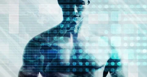 Merging Man and Technology Together Engineering Concept Stock Footage 340304771