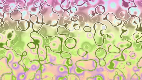 Merging Organic Shapes Loop Floating Blobs Background Stock Footage 306982634