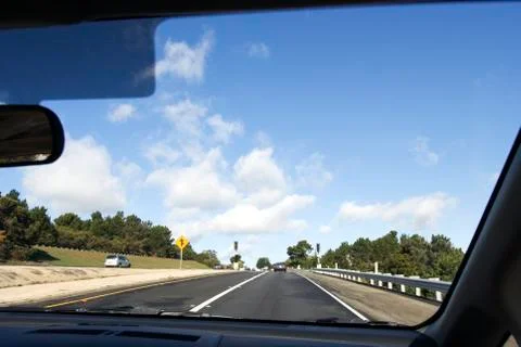 Merging traffic 写真素材