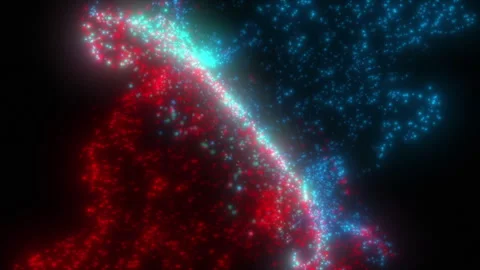 Merging Two Masses Video stock 249516831