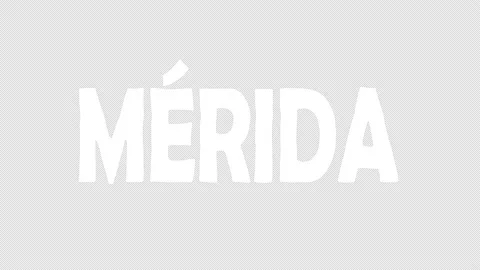 Merida. Animated text. Transparent Alpha channel. 4K video. Stock Footage 154196404