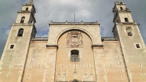 The Merida Cathedral, city of Merida, Yucatan, Mexico Stock Footage 156480680