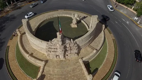 Merida Flag monument Video stock 94241790
