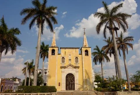 Merida, Mexico: view of the central square of the city Stock Photos