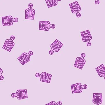 Meridian pathways acupuncture line vector seamless pattern Illustrazione stock