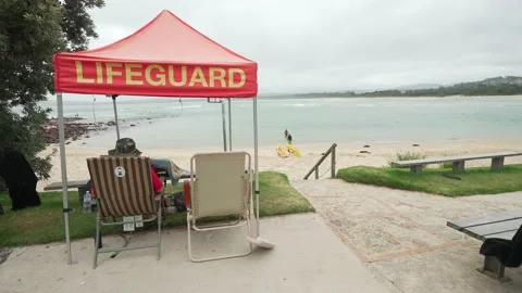 MERIMBULA LIFEGUARD Stock Footage 163220175