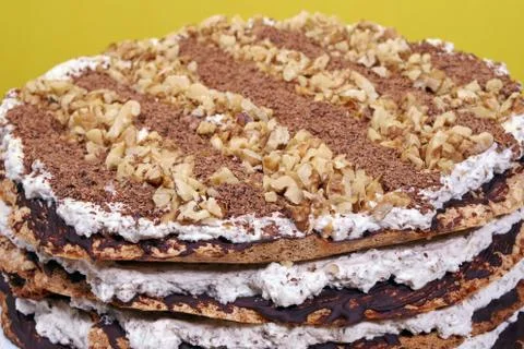 Meringue cake Stock Photos