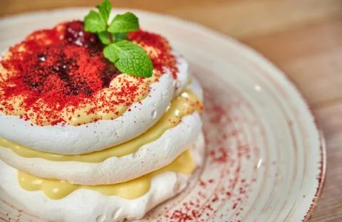 Meringue cake Stock Photos