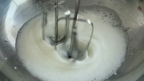 Meringue for cakes Stock Footage 175238298
