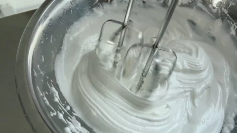 Meringue for cakes Stock Footage 175380681