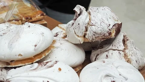 Meringue dessert Stock Footage 141805373