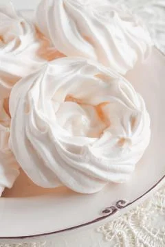 Meringue Nests Stock Photos