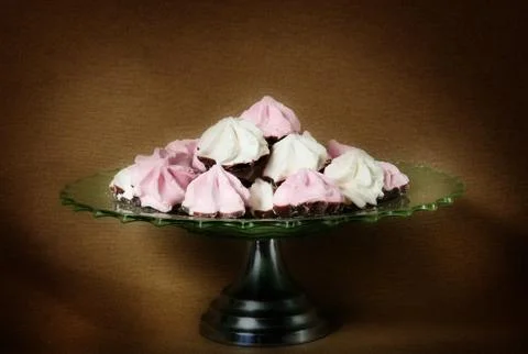 Meringue sweets Stock Photos