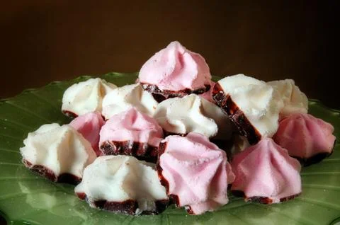 Meringue sweets Foto stock