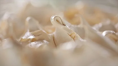 Meringue Top layer of a Cake Closeup Stock Footage 99164136