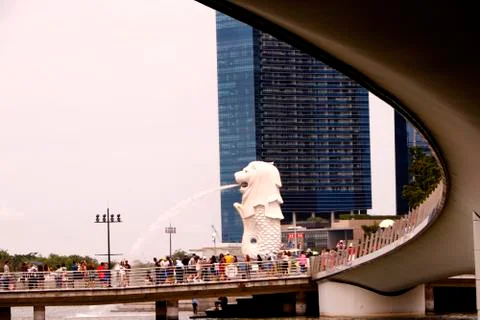 Merlion Attraction Stock Photos